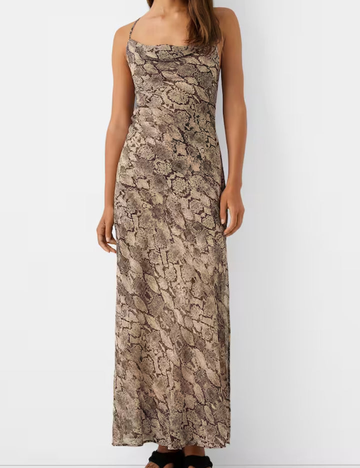 Bershka maxi ruha, vegyes színek