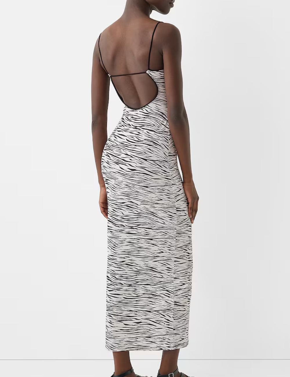 Bershka midi ruha, színkeverék