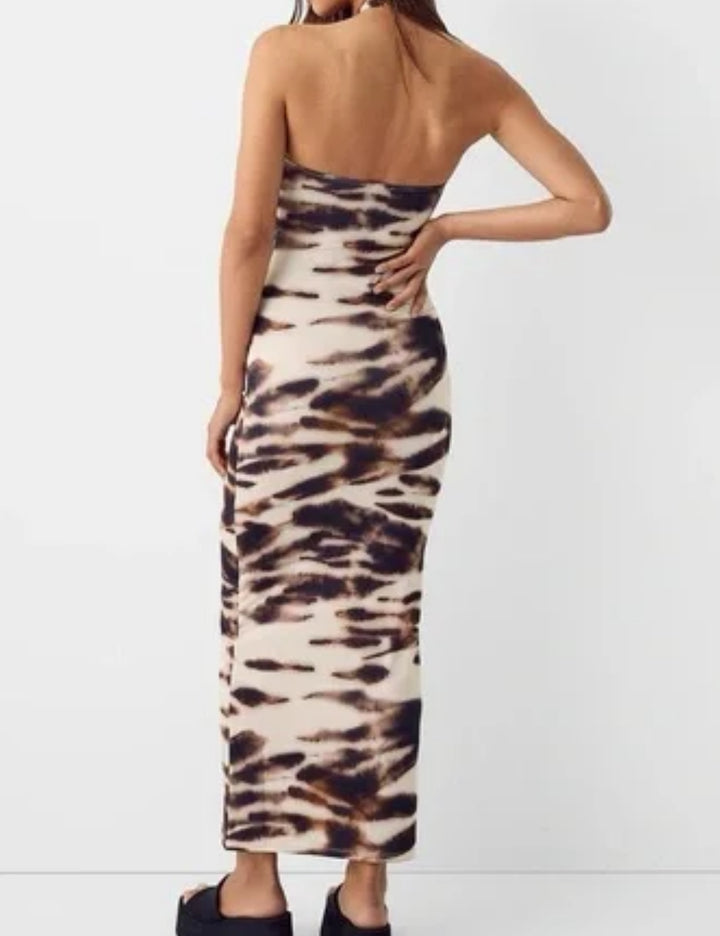 Bershka midi dress, mixed colours