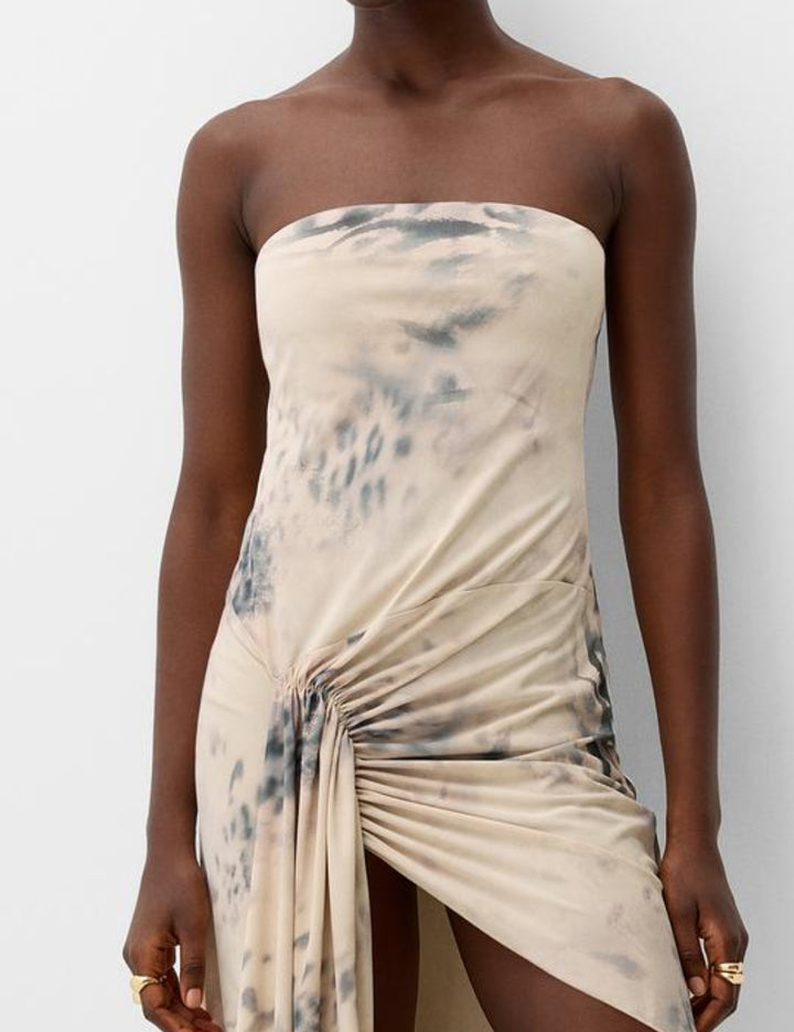 Bershka midi ruha, színkeverék