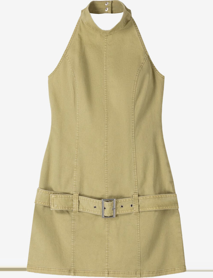 Bershka midi ruha, zöld