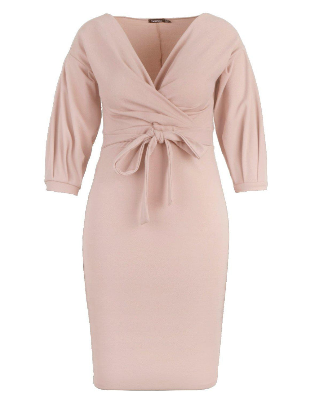 Boohoo midi ruha, krém