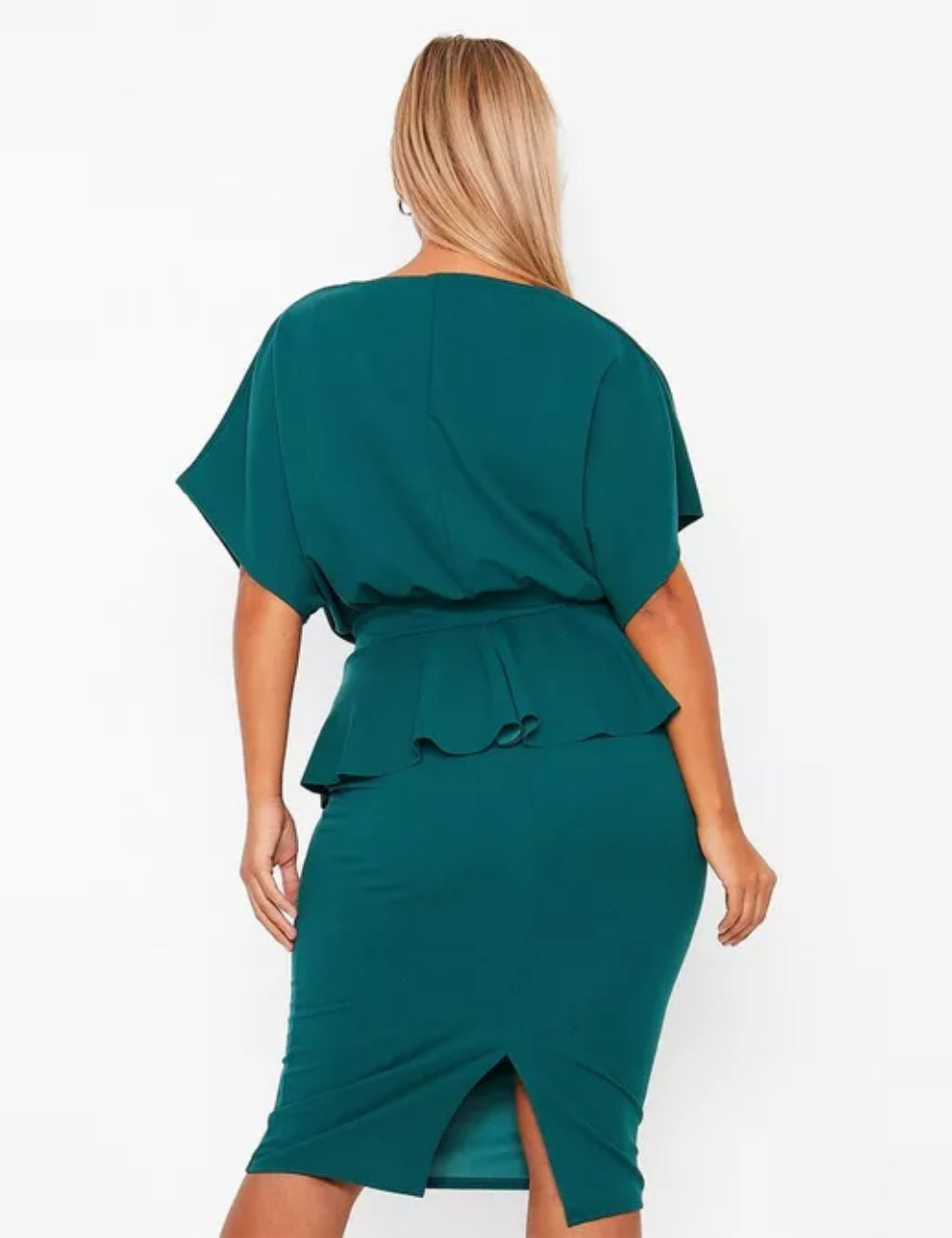 Boohoo midi ruha, zöld