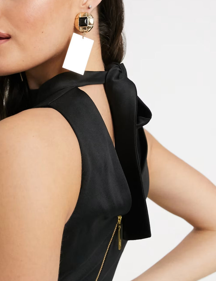 Closet midi ruha, fekete