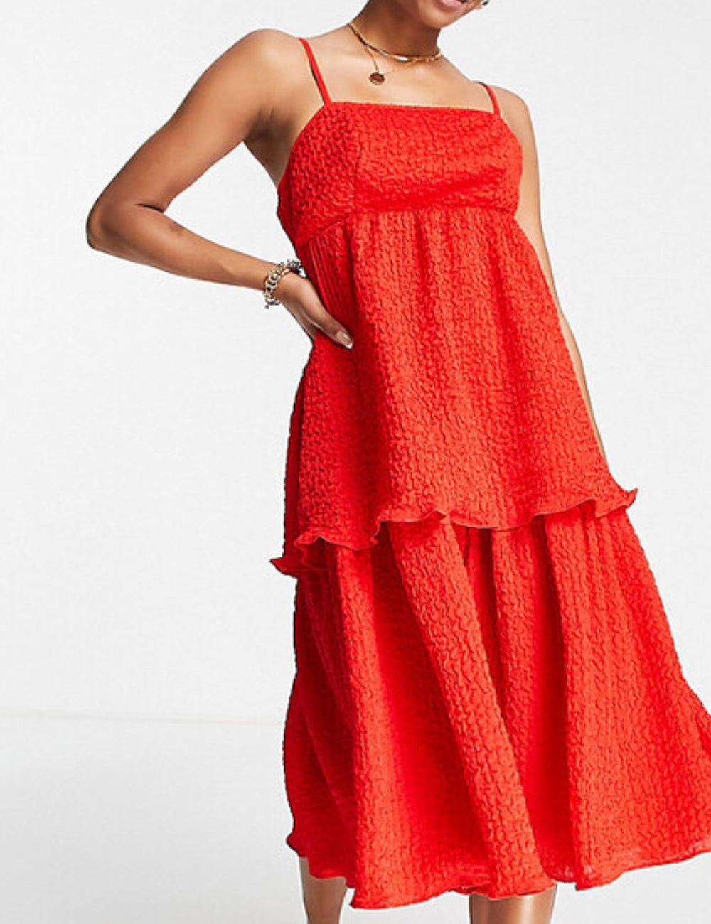 Collective the Label Petite midi ruha, piros