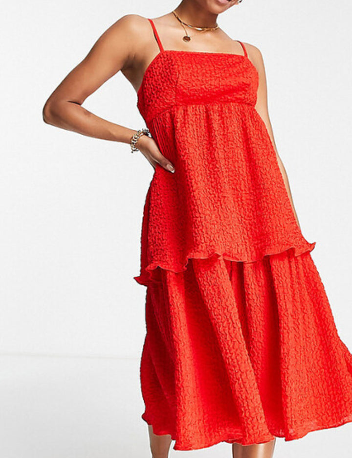 Collective the Label Petite midi ruha, piros