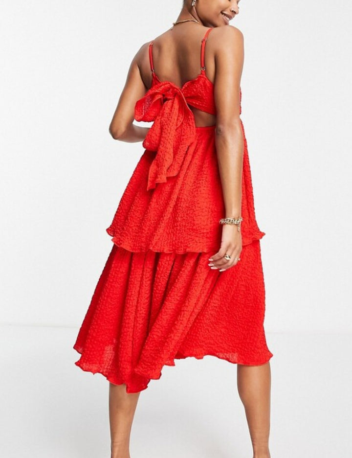 Collective the Label Petite midi ruha, piros