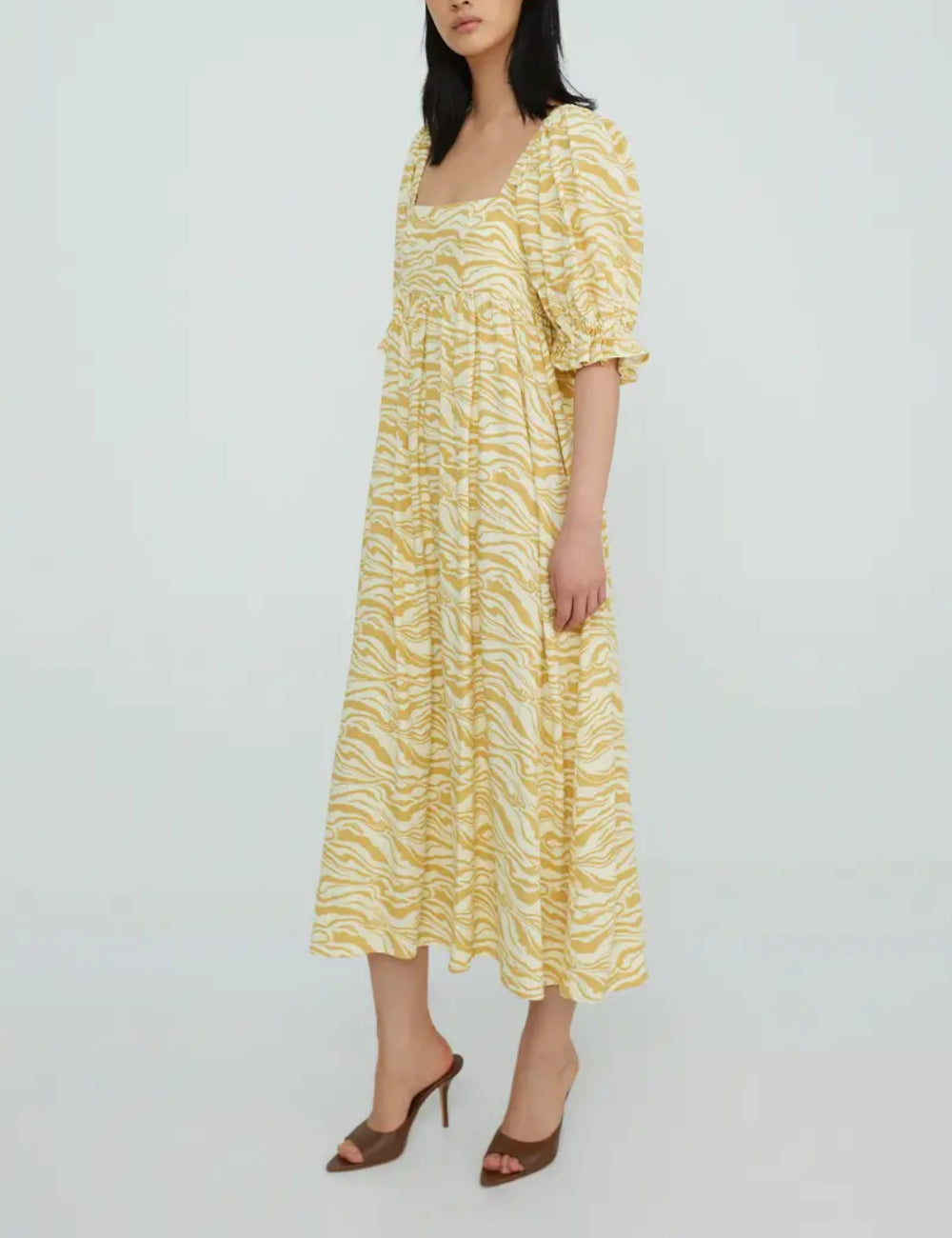 Rochie midi EDITED, mix culori