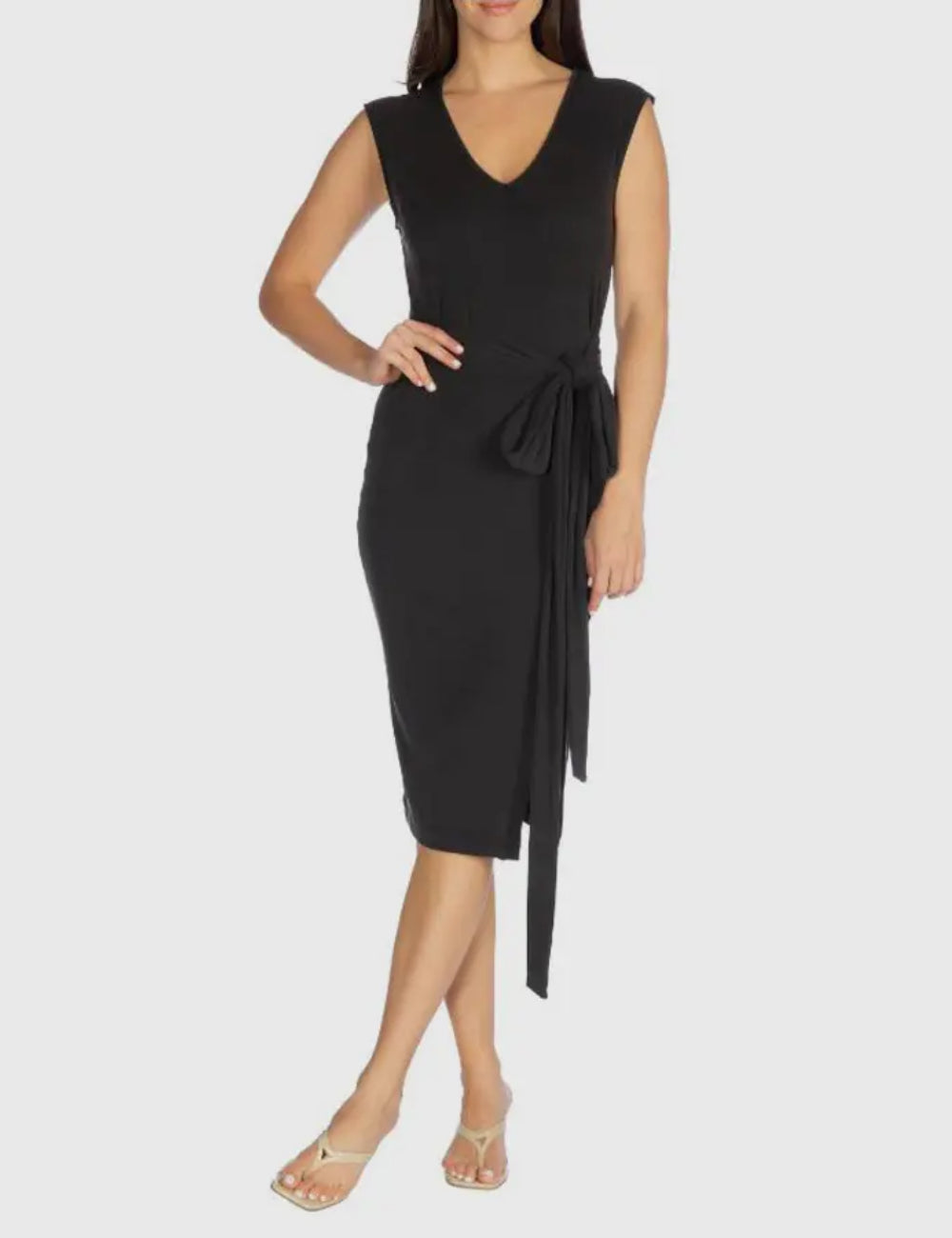 Guess fekete midi ruha