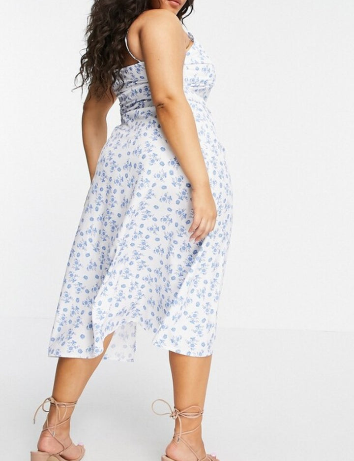 Rochie midi IN THE STYLE, mix culori
