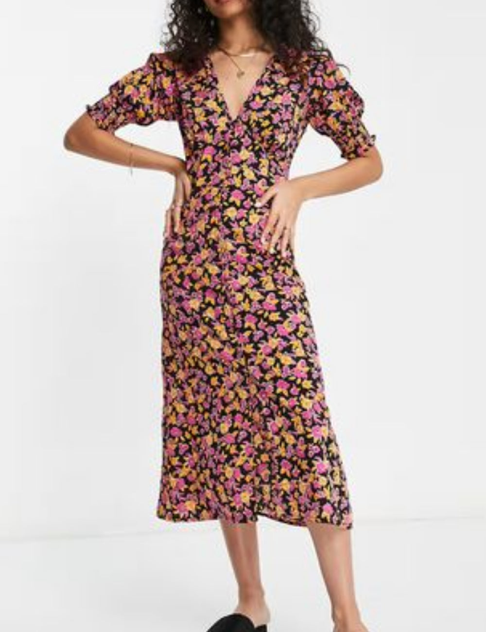 Rochie midi Influence, mix culori