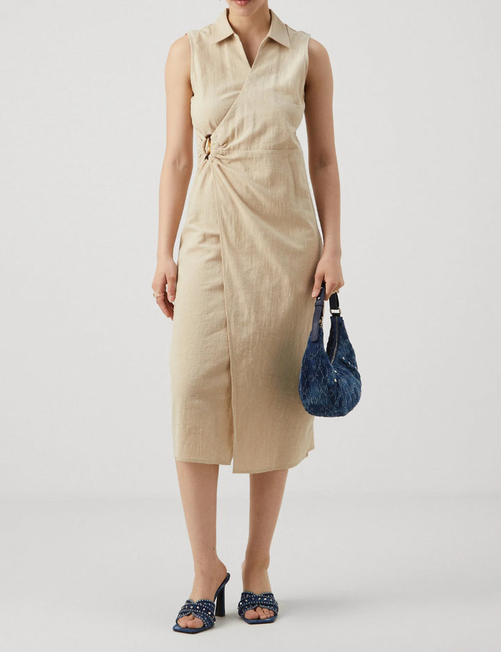 Jdy midi ruha, bézs