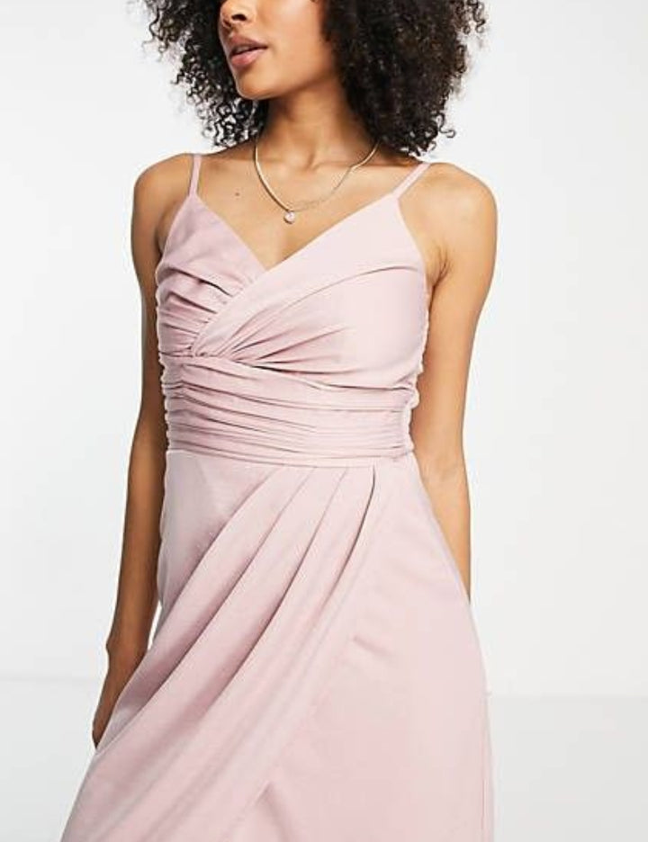 Rochie midi Little Mistress, roz