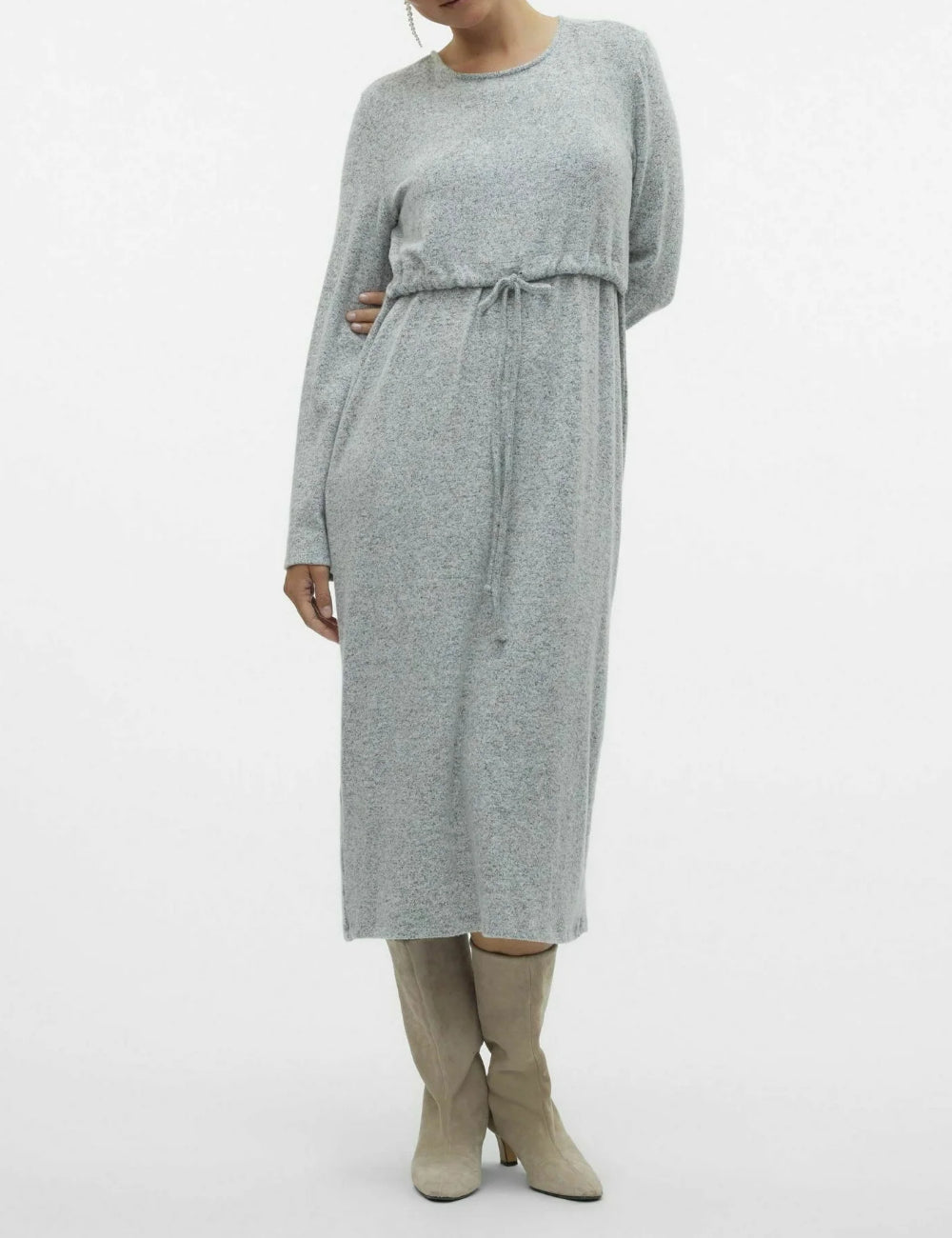 Rochie midi Mamalicious, gri