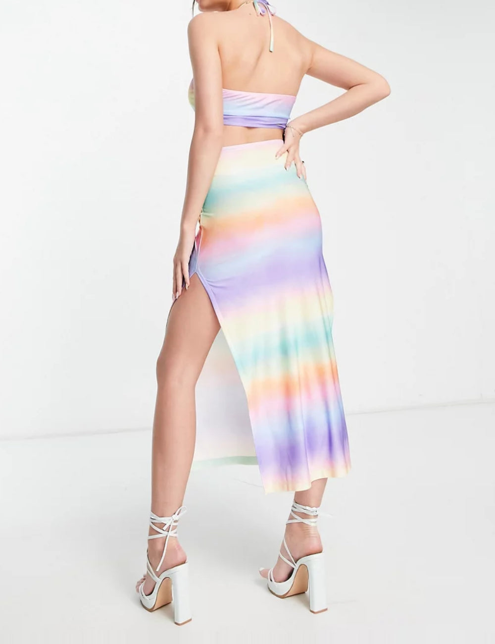 Miss Selfridge mix színű midi ruha