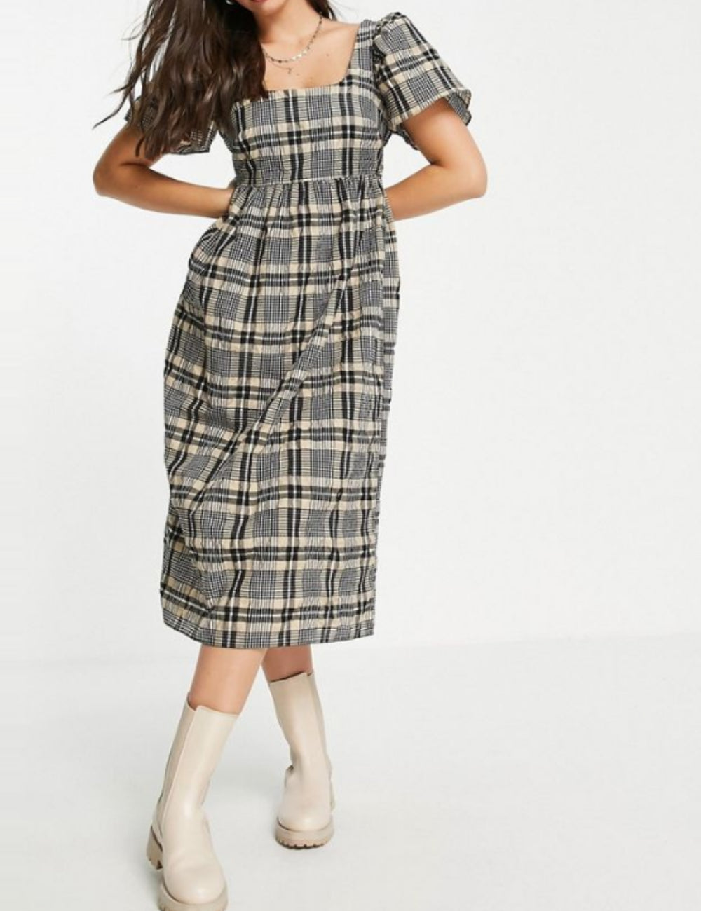 Miss Selfridge midi ruha, színkeverék