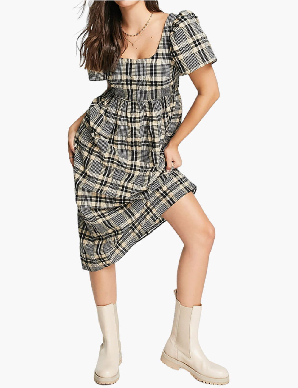 Miss Selfridge midi ruha, színkeverék