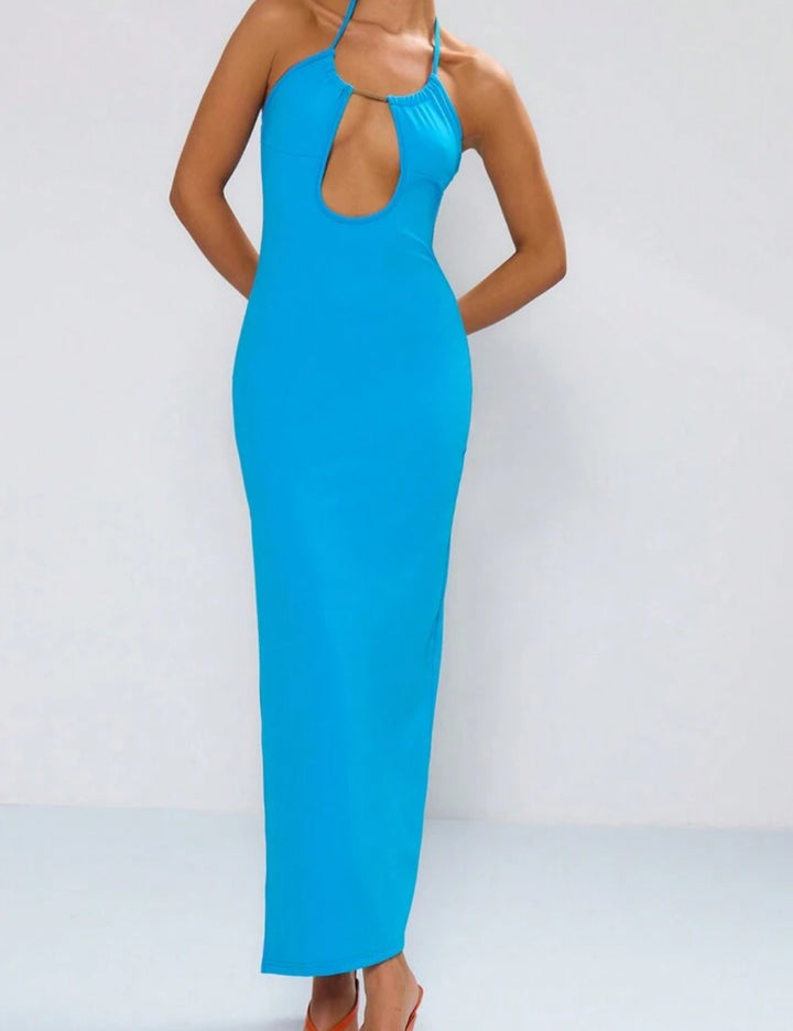 Shein maxi ruha, kék