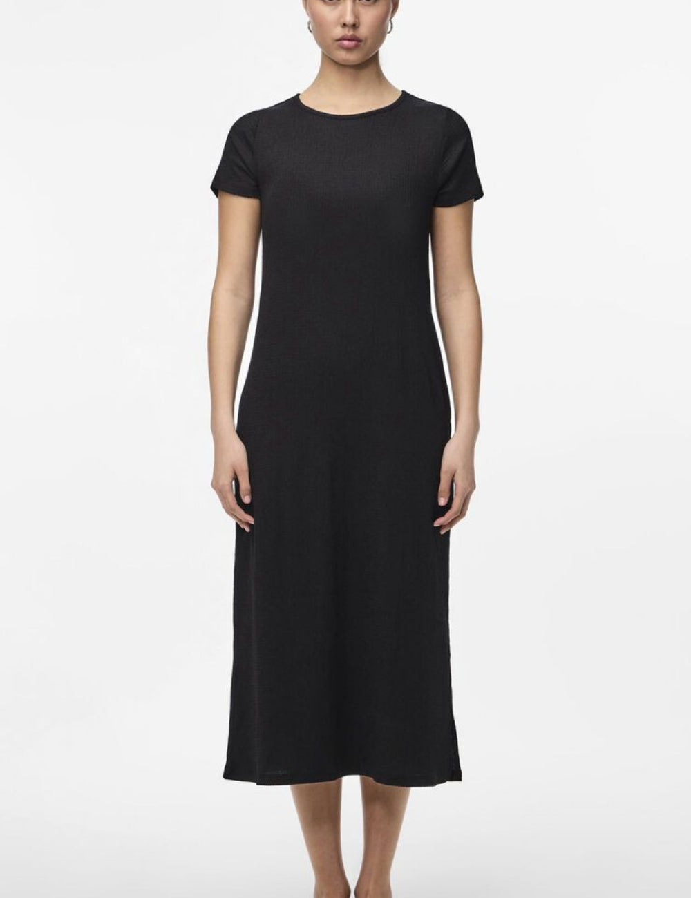 Pieces midi ruha, fekete