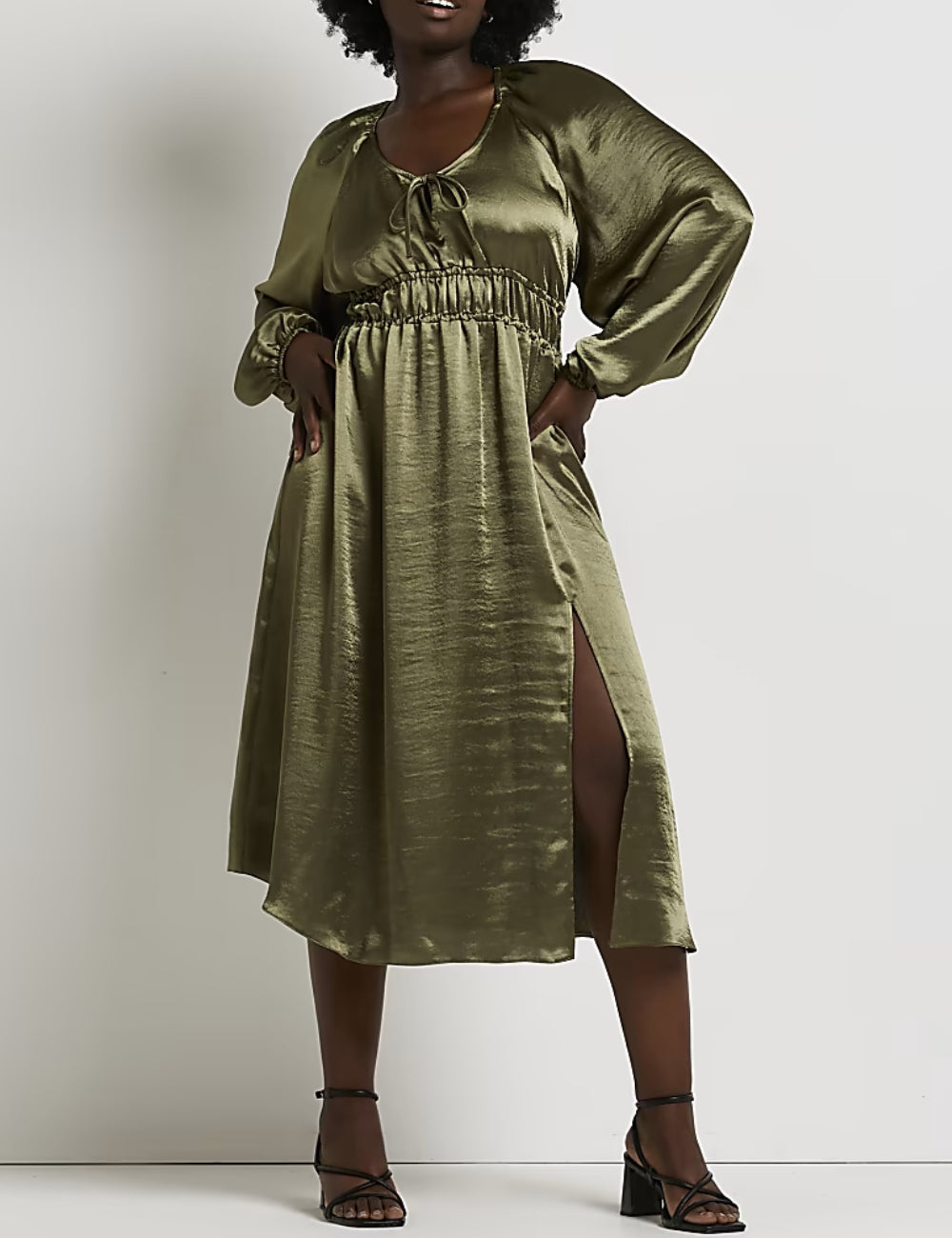 River Island midiruha, khaki