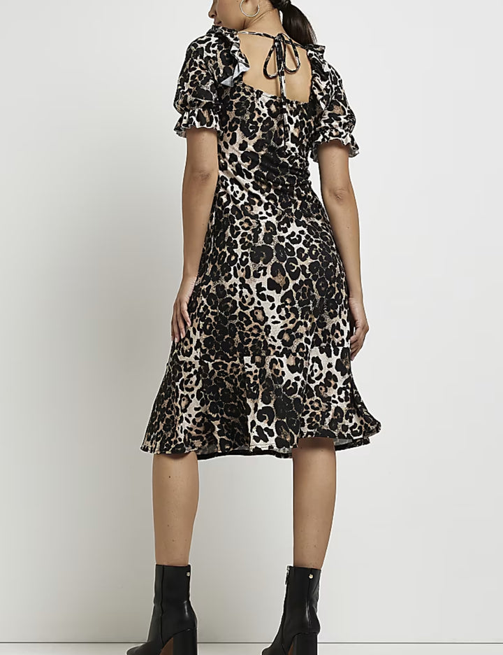 Rochie midi River Island, maro