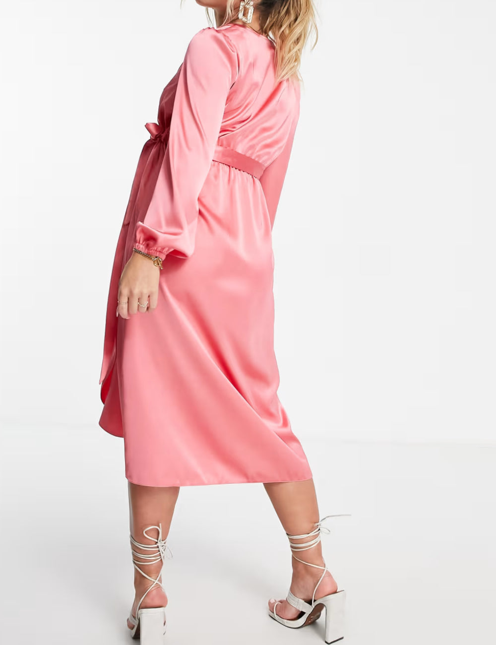 River Island, rózsaszín midiruha