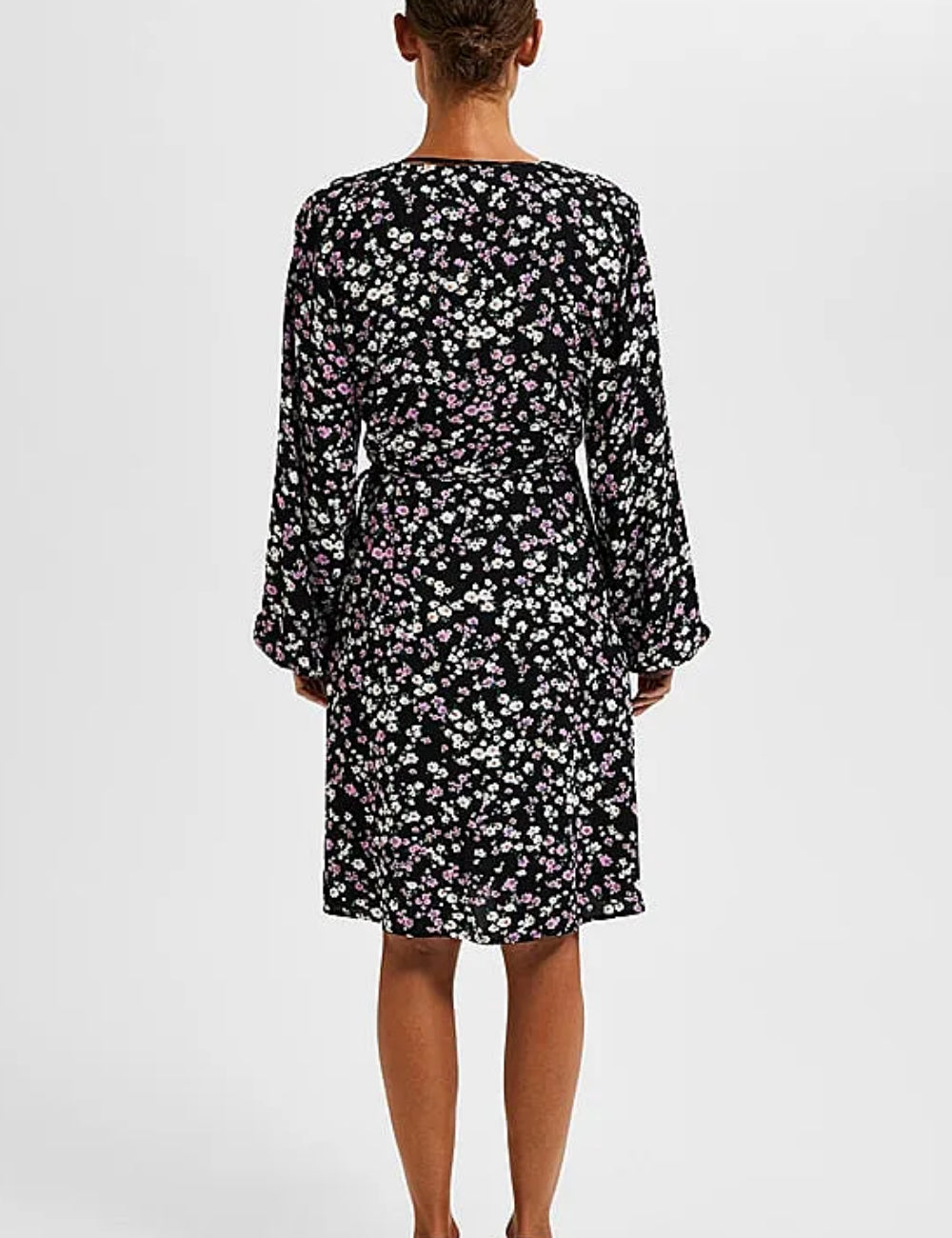 Rochie midi Selected, negru
