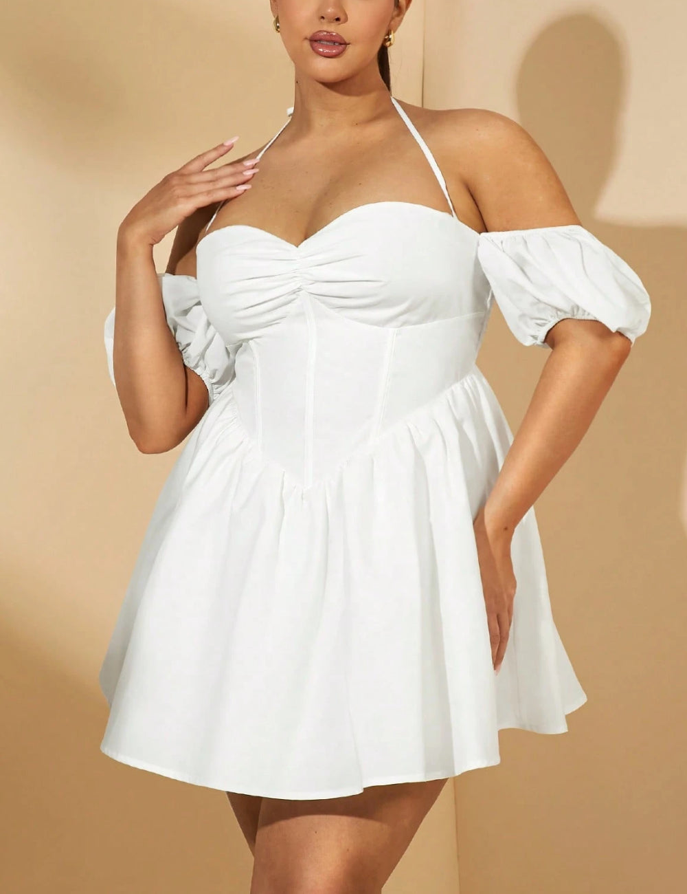 SHEIN mini ruha, fehér