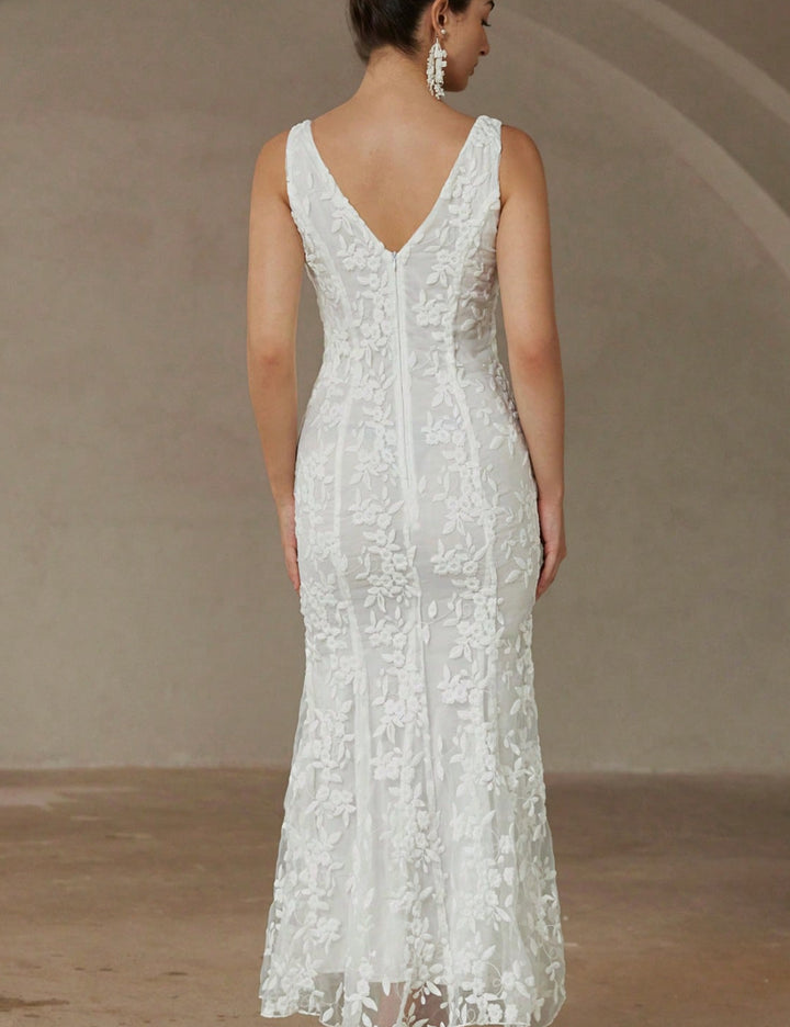 Rochie midi Shein, alb