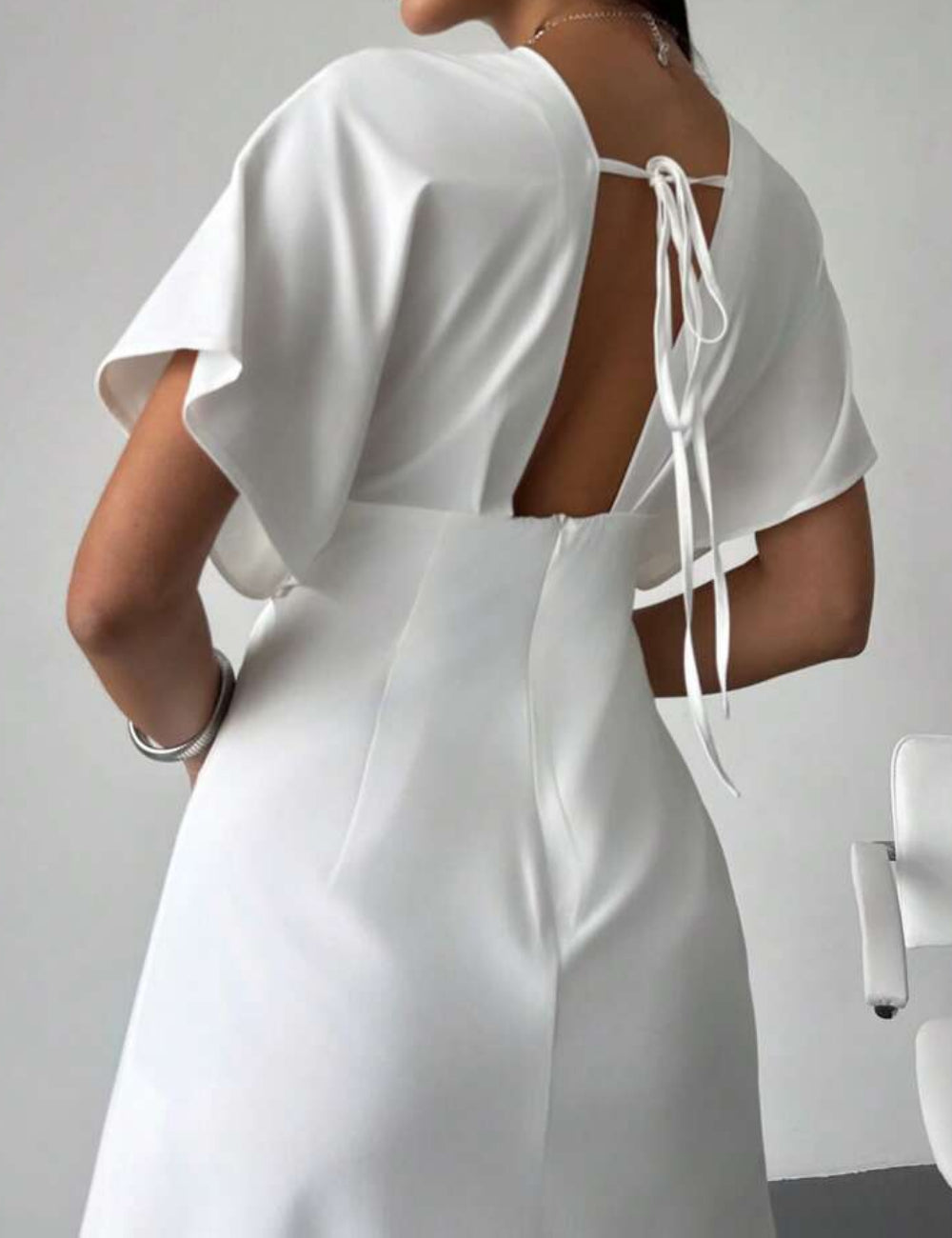 Rochie midi Shein, alb