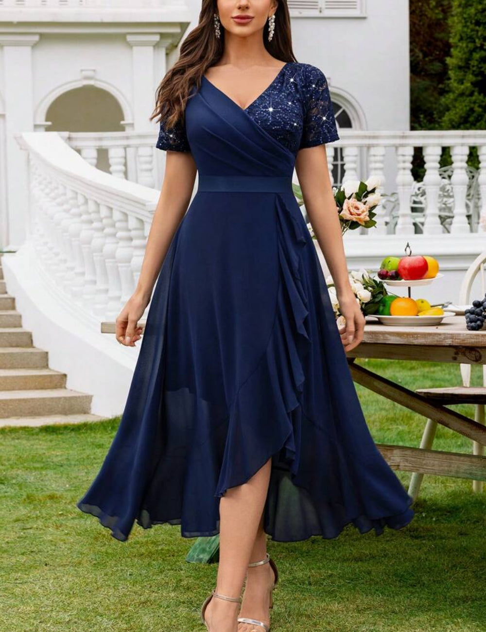 Rochie midi Shein, albastru