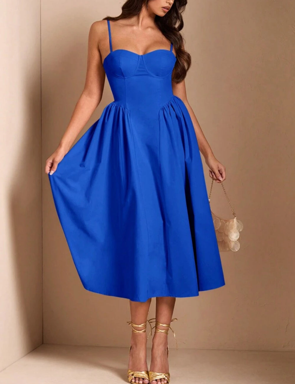 Rochie midi Shein, albastru