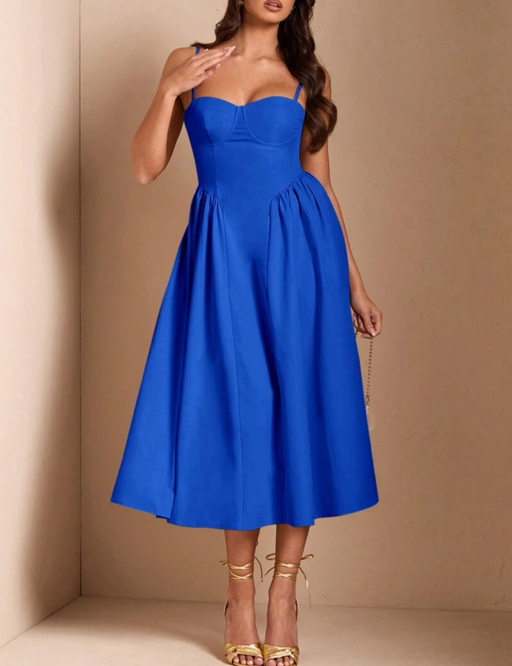 Rochie midi Shein, albastru