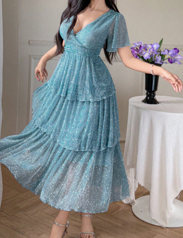 Shein DAZY midi ruha, kék