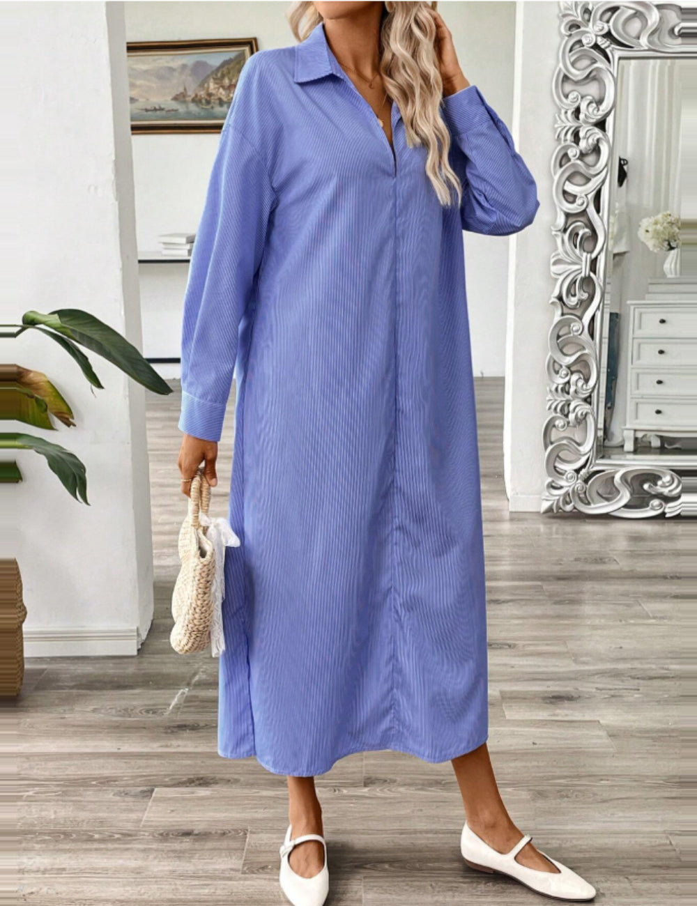 Rochie midi Shein, albastru
