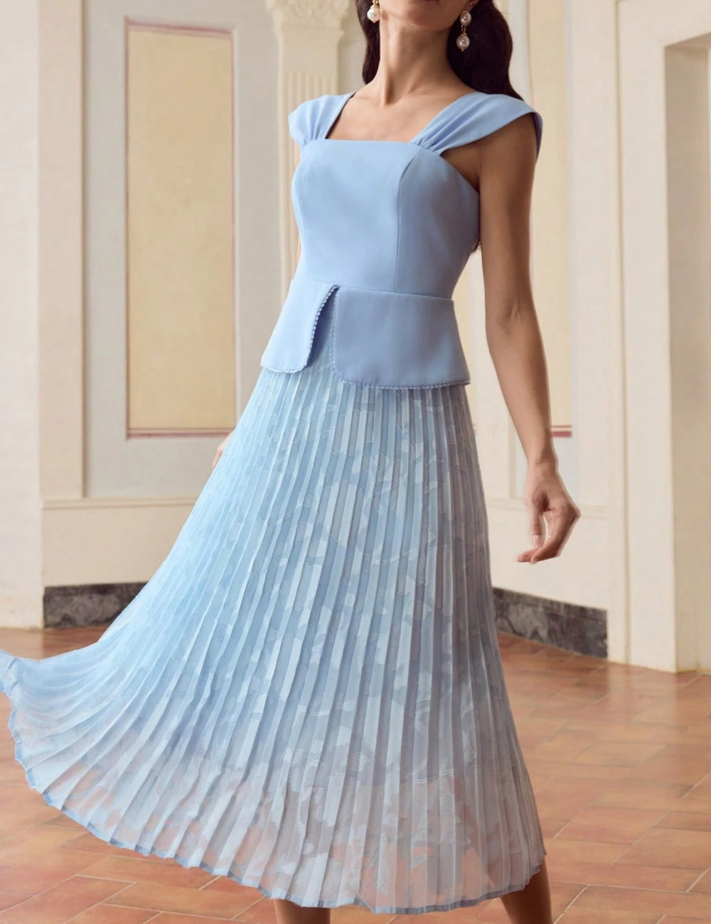 Rochie midi SHEIN, albastru