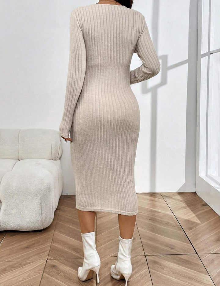 Shein midi ruha, bézs