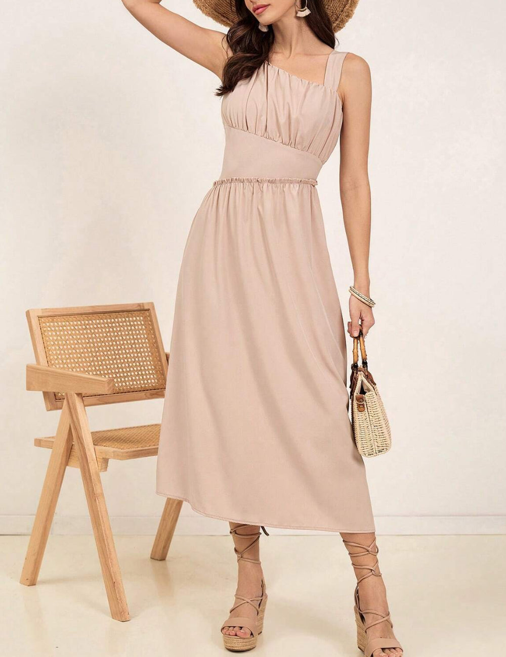 Rochie midi Shein, bej