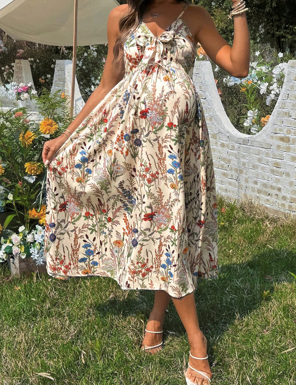 Rochie midi Shein, bej