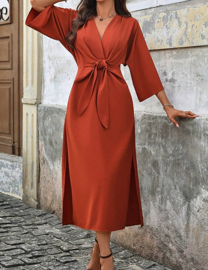 Rochie midi SHEIN, cărămiziu