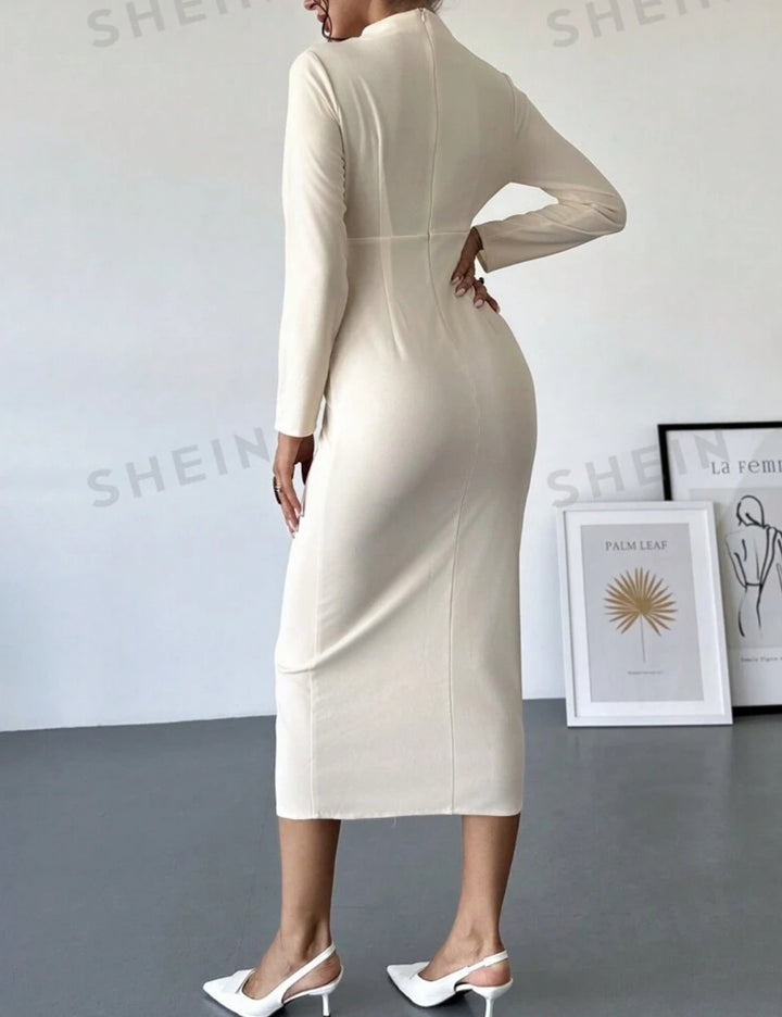 Rochie midi Shein, crem