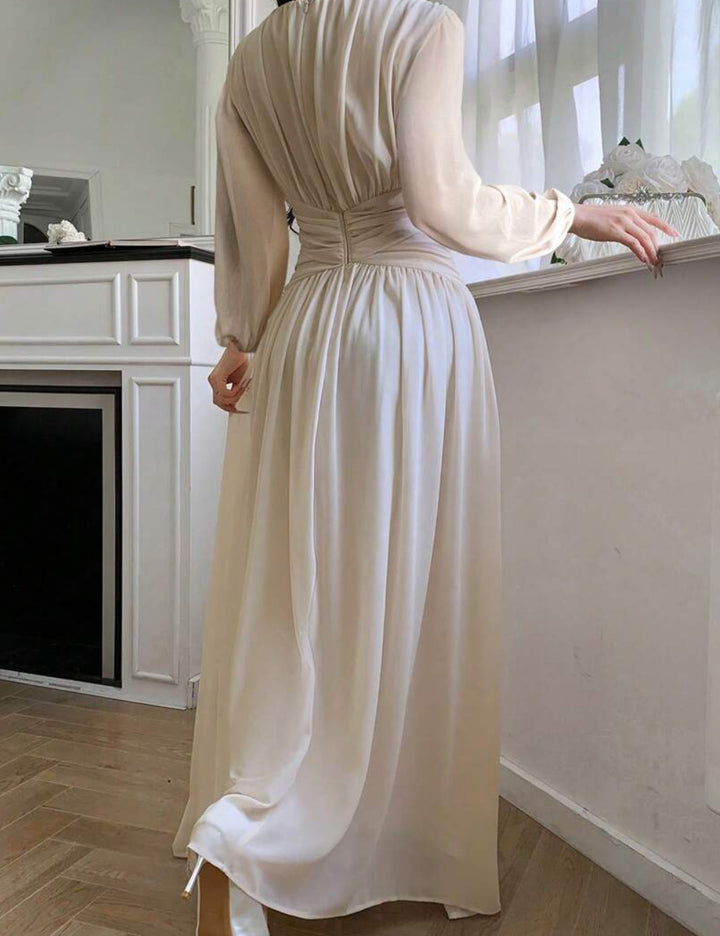 Cream Shein Midi Dress