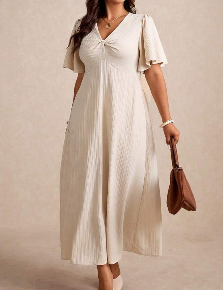 Rochie midi Shein Curve+, crem
