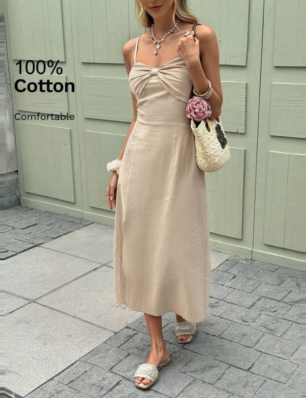 Rochie midi Shein, bej