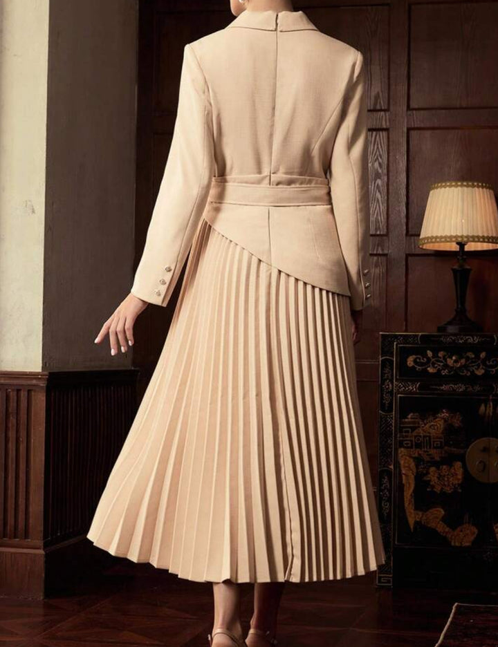 Shein krém midi ruha
