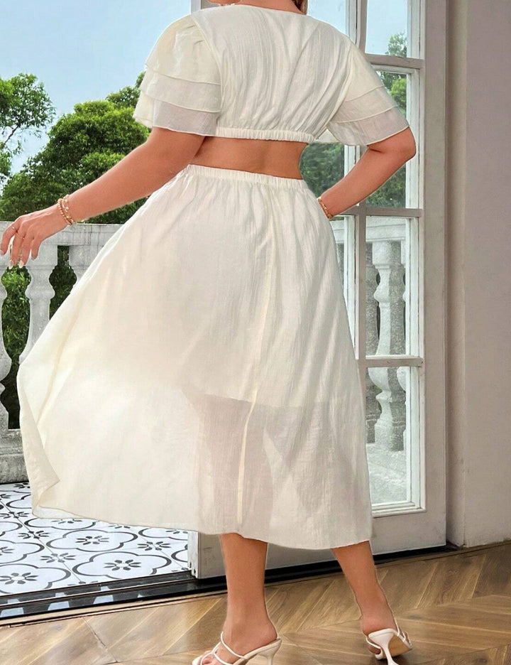 Rochie midI SHEIN alb