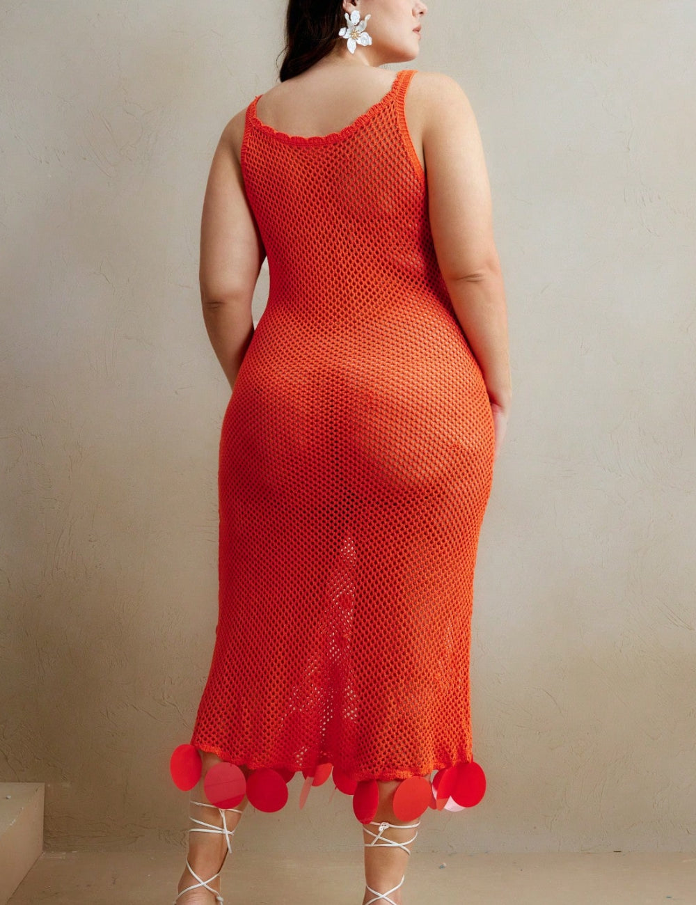 Shein Curve+ Anewsta midiruha, narancssárga