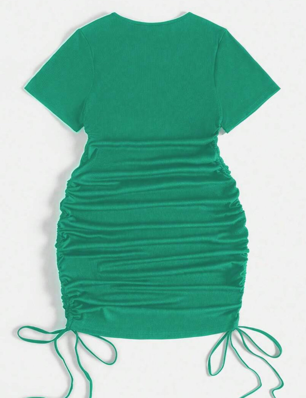 Shein Curve+ türkiz midi ruha