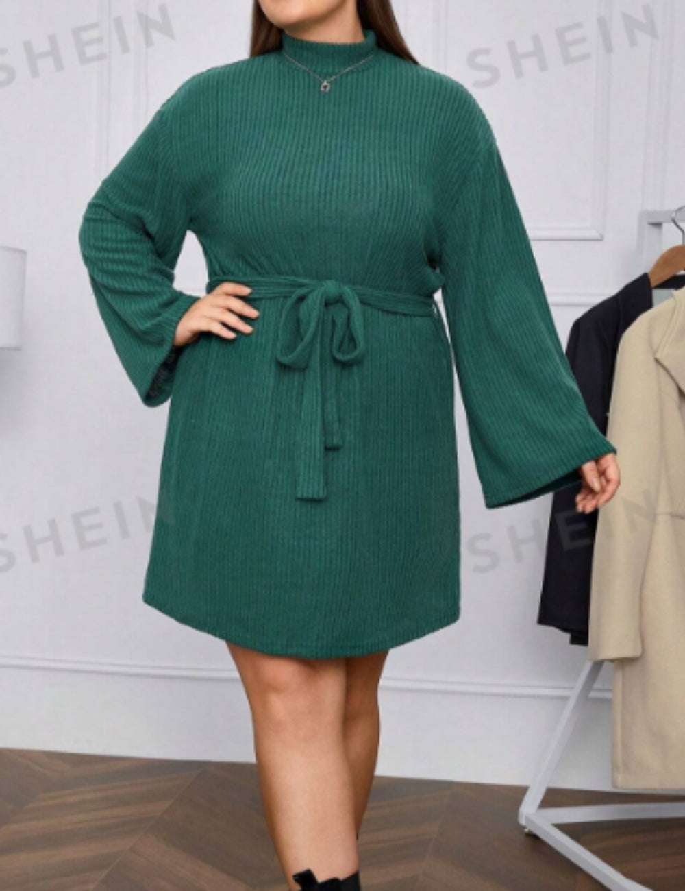 Rochie mini Shein, verde