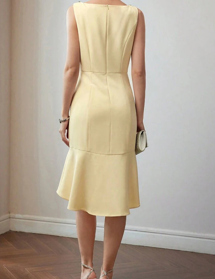 Rochie midi Shein, galben